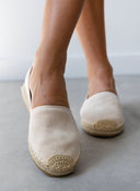 Εσπαντρίγιες suede με εξωτερική ραφή - Μπεζ - thefashionproject.gr - Super Mode