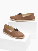 Εσπαντρίγιες suede με λάστιχο - Καφέ - thefashionproject.gr - Medies