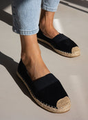 Εσπαντρίγιες suede με λάστιχο - Μαύρο - thefashionproject.gr - M PLUS