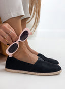 Εσπαντρίγιες suede με λάστιχο - Μαύρο - thefashionproject.gr - Medies