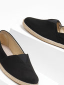 Εσπαντρίγιες suede με λάστιχο - Μαύρο - thefashionproject.gr - Medies