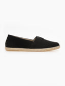 Εσπαντρίγιες suede με λάστιχο - Μαύρο - thefashionproject.gr - Medies