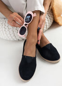 Εσπαντρίγιες suede με λάστιχο - Μαύρο - thefashionproject.gr - Medies