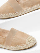 Εσπαντρίγιες suede με λάστιχο - Τάουπε - thefashionproject.gr - M PLUS