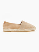 Εσπαντρίγιες suede με λάστιχο - Τάουπε - thefashionproject.gr - M PLUS