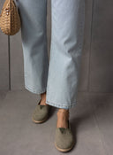 Εσπαντρίγιες suede με λάστιχο - Χακί - thefashionproject.gr - Medies