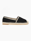 Εσπαντρίγιες suede με μεταλλική κλωστή - Μαύρο - thefashionproject.gr - Bello Star