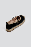 Εσπαντρίγιες suede με μπαρέτα ERYNN - Μαύρο - thefashionproject.gr - ERYNN - 23474002002