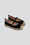 Εσπαντρίγιες suede με μπαρέτα ERYNN - Μαύρο - thefashionproject.gr - ERYNN - 23474002002