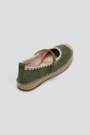 Εσπαντρίγιες suede με μπαρέτα ERYNN - Χακί - thefashionproject.gr - ERYNN
