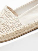 Εσπαντρίγιες suede με πλεκτό σχέδιο Erynn - Μπεζ - thefashionproject.gr - ERYNN