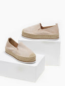 Εσπαντρίγιες suede με ψηλή σόλα - Μπεζ - thefashionproject.gr - Ideal shoes