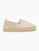 Εσπαντρίγιες suede με ψηλή σόλα - Μπεζ - thefashionproject.gr - Ideal shoes