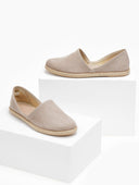 Εσπαντρίγιες suede με χαμηλά πλαϊνά - Τάουπε - thefashionproject.gr - Medies