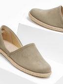 Εσπαντρίγιες suede με χαμηλά πλαϊνά - Χακί - thefashionproject.gr - Medies