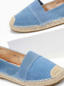 Εσπαντρίγιες τζιν με λάστιχο - Μπλε jean - thefashionproject.gr - M PLUS