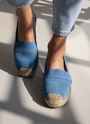 Εσπαντρίγιες τζιν με λάστιχο - Μπλε jean - thefashionproject.gr - M PLUS