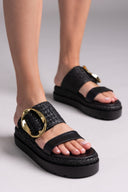 Flatfforms σανδάλια με oversized τοκά Mariella Fabiani 2519/91