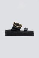 Flatfforms σανδάλια με oversized τοκά Mariella Fabiani 2519/91