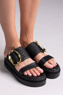 Flatfforms σανδάλια με oversized τοκά Mariella Fabiani 2519/91