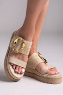 Flatfforms σανδάλια με oversized τοκά Mariella Fabiani 2519/91