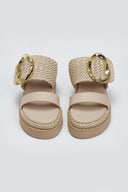 Flatfforms σανδάλια με oversized τοκά Mariella Fabiani 2519/91