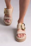 Flatfforms σανδάλια με oversized τοκά Mariella Fabiani 2519/91