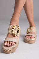 Flatfforms σανδάλια με oversized τοκά Mariella Fabiani 2519/91