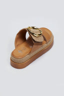 Flatfforms σανδάλια με oversized τοκά Mariella Fabiani 2519/91