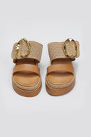 Flatfforms σανδάλια με oversized τοκά Mariella Fabiani 2519/91