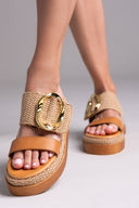 Flatfforms σανδάλια με oversized τοκά Mariella Fabiani 2519/91