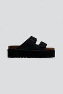 Flatform δερμάτινα nabuk σανδάλια ATENEO