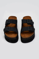 Flatform δερμάτινα nabuk σανδάλια ATENEO
