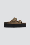 Flatform δερμάτινα nabuk σανδάλια ATENEO