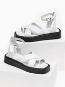 Σανδάλια flatforms με μπαρέτα tfp