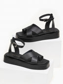 Σανδάλια flatforms με μπαρέτα tfp