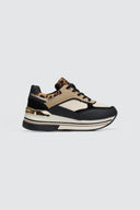 Flatform sneakers σε συνδυασμούς υλικών ERYNN - Μαύρο - thefashionproject.gr - ERYNN - 23017002002