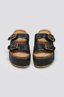 Flatforms από ψάθα με τοκάδες ERYNN