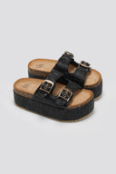 Flatforms από ψάθα με τοκάδες ERYNN