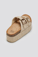 Flatforms από ψάθα με τοκάδες ERYNN
