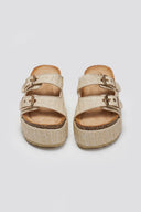 Flatforms από ψάθα με τοκάδες ERYNN