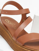 Σανδάλια flatforms  δερμάτινα estil