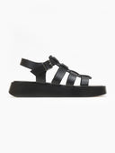 Σανδάλια flatforms δερμάτινα gladiator tfp