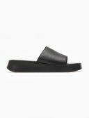 Σανδάλια flatforms δερμάτινα με φαρδιά φάσα tfp