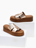 Flatforms δερμάτινα με ιδιαίτερη φάσα Estil