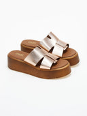 Flatforms δερμάτινα με ιδιαίτερη φάσα Estil