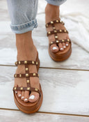 Flatforms δερμάτινα με τρουκς estil - Ταμπά - thefashionproject.gr - Estil