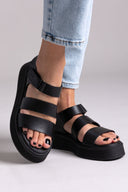 Flatforms δερμάτινα με velcro Ragazza 01227
