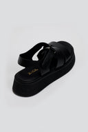 Flatforms δερμάτινα με velcro Ragazza 01227