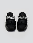 Flatforms δερμάτινα σανδάλια με print Estil - Μαύρο - thefashionproject.gr - Estil - 23582002003